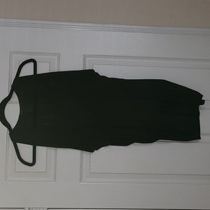 BCBGMAXAZRIA Slits Shredded Black Tunic Size XS